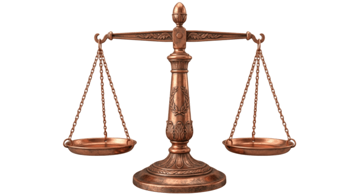 balanza de la justicia sin fondo
